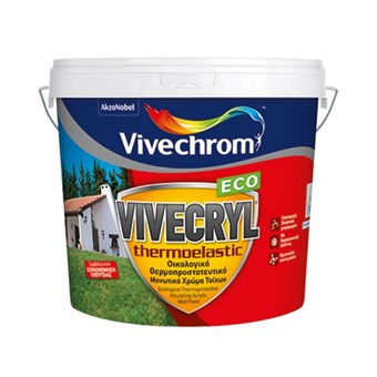 VIVECHROM - VIVECRYL THERMOELASTIC ECO / ΛΕΥΚΟ ΘΕΡΜΟΠΡΟΣΤΑΤΕΥΤΙΚΟ ΜΟΝΩΤΙΚΟ ΧΡΩΜΑ