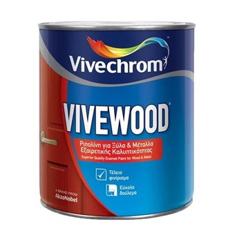 VIVECHROM - VIVEWOOD / ΛΕΥΚΗ ΡΙΠΟΛΙΝΗ ΕΞΑΙΡΕΤΙΚΗΣ ΚΑΛΥΠΤΙΚΟΤΗΤΑΣ ΓΙΑ ΞΥΛΑ ΚΑΙ ΜΕΤΑΛΛΑ