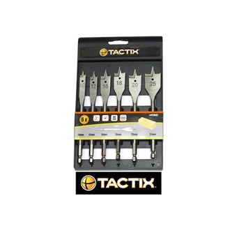 TACTIX - ΤΡΥΠΑΝΙΑ ΞΥΛΟΥ ΦΤΕΡΟΥ ΣΕΤ 6τεμ. ΣΕ ΠΛΑΣΤΙΚΗ ΚΑΣΕΤΙΝΑ (411647)