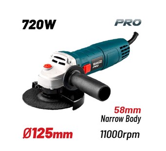 BORMANN - BAG7200 PRO ΓΩΝΙΑΚΟΣ ΤΡΟΧΟΣ Φ125 720W (020677)