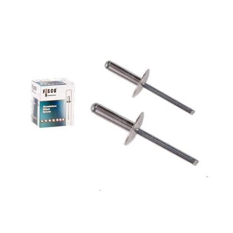 FISCO - ΠΡΙΤΣΙΝΙΑ ΑΛΟΥΜΙΝΙΟΥ ΠΛΑΤΥΚΕΦΑΛΑ ΑΣΗΜΙ Φ12 500τεμ. (20415)