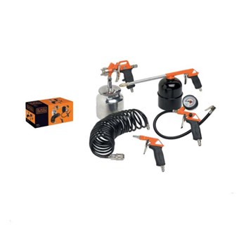 BLACK & DECKER - 9045853BND ΚΙΤ ΑΕΡΟΣ ΜΕ ΠΙΣΤΟΛΙ ΒΑΦΗΣ ΚΑΤΩ ΔΟΧΕΙΟ 5τεμ.