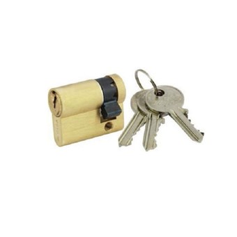 CISA - ΚΥΛΙΝΔΡΟΣ ΑΣΦΑΛΕΙΑΣ ΧΡΥΣΟΣ ΟΒΑΛ ΜΙΣΟΣ 3 ΚΛΕΙΔΙΑ (08220-02)