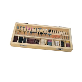 MANNESMANN - ΕΞΑΡΤΗΜΑΤΑ ΠΟΛΥΕΡΓΑΛΕΙΟΥ ΣΕΤ 200τεμ. ΣΕ ΞΥΛΙΝΗ ΚΑΣΕΤΙΝΑ (41002)