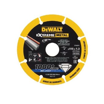 DEWALT - DT40251 ΔΙΑΜΑΝΤΟΔΙΣΚΟΙ ΚΟΠΗΣ ΜΕΤΑΛΛΟΥ EXTREME ΓΩΝΙΑΚΩΝ ΤΡΟΧΩΝ DEWALT - DT40251 ΔΙΑΜΑΝΤΟΔΙΣΚΟΙ ΚΟΠΗΣ ΜΕΤΑΛΛΟΥ EXTREME ΓΩΝΙΑΚΩΝ ΤΡΟΧΩΝ