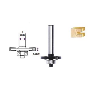 TACTIX - ΚΟΠΤΗΡΑΣ ΡΟΥΤΕΡ ΠΡΟΦΙΛ ΕΣΩΤΕΡΙΚΗΣ ΠΑΤΟΥΡΑΣ ΜΕ ΟΔΗΓΟ 5mm (42751)