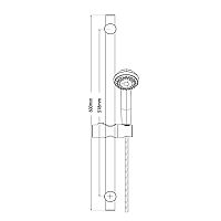 VIOSPIRAL - ΣΥΡΟΜΕΝΗ ΒΕΡΓΑ Novara ΜΕ ΑΥΤΟΚΑΘΑΡΙΖΟΜΕΝΟ ΤΗΛΕΦΩΝΟ ΜΟΝΗΣ ΛΕΙΤΟΥΡΓΙΑΣ 60cm Ø25 (06-02810/S)