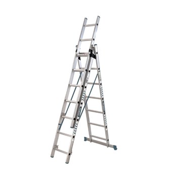 BORMANN - BHL5080 ΣΚΑΛΑ ΤΡΙΠΛΗ ΑΠΟ ΑΛΟΥΜΙΝΙΟ 6063, 3x7 ΣΚΑΛΙΑ (029649)
