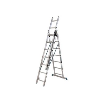 BORMANN - BHL5100 ΣΚΑΛΑ ΤΡΙΠΛΗ ΑΠΟ ΑΛΟΥΜΙΝΙΟ 6063, 3x11 ΣΚΑΛΙΑ (029663)