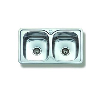 GLORIA POPOLO ΝΕΡΟΧΥΤΗΣ ST/ST FINOX 80x44x16x0.6mm (18-8044)