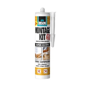 BISON - MONTAGE KIT ΦΥΣΙΓΓΑ ΚΑΤΑΣΚΕΥΑΣΤΙΚΗ ΚΟΛΛΑ ΣΟΥΠΕΡ ΙΣΧΥΡΗ, 350gr (66558)