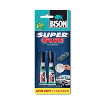 BISON - SUPER GLUE ΡΕΥΣΤΗ ΚΟΛΛΑ ΜΕ ΔΩΡΟ 3gr BLISTER ΚΟΛΛΑ (66988) BISON - SUPER GLUE ΡΕΥΣΤΗ ΚΟΛΛΑ ΜΕ ΔΩΡΟ 3gr BLISTER ΚΟΛΛΑ (66988)