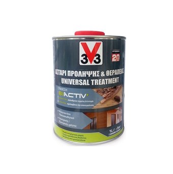 3V3 - UNIVERSAL TREATMENT BIACTIV® ΑΣΤΑΡΙ ΠΡΟΛΗΨΗΣ ΚΑΙ ΘΕΡΑΠΕΙΑΣ ΞΥΛΟΥ ΝΕΡΟΥ ΕΣΩΤΕΡΙΚΗΣ ΚΑΙ ΕΞΩΤΕΡΙΚΗΣ ΧΡΗΣΗΣ 3V3 - UNIVERSAL TREATMENT BIACTIV® ΑΣΤΑΡΙ ΠΡΟΛΗΨΗΣ ΚΑΙ ΘΕΡΑΠΕΙΑΣ ΞΥΛΟΥ ΝΕΡΟΥ ΕΣΩΤΕΡΙΚΗΣ ΚΑΙ ΕΞΩΤΕΡΙΚΗΣ ΧΡΗΣΗΣ