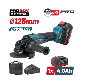 BORMANN - BBP5130 PRO ΓΩΝΙΑΚΟΣ ΤΡΟΧΟΣ ΜΠΑΤΑΡΙΑΣ BRUSHLESS 20V Φ 125mm 1x4Ah PRO (035138) BORMANN - BBP5130 PRO ΓΩΝΙΑΚΟΣ ΤΡΟΧΟΣ ΜΠΑΤΑΡΙΑΣ BRUSHLESS 20V Φ 125mm 1x4Ah PRO (035138)