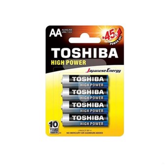 TOSHIBA - ΜΠΑΤΑΡΙΑ ΑΛΚΑΛΙΚΗ HIGH POWER AA LR6GCP BP-4 (LR6GCP BP-4)