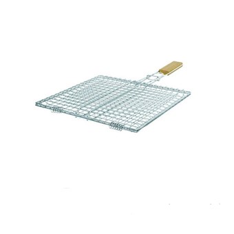 ΣΧΑΡΑ ΚΑΡΕ INOX 18/10 ΜΕ ΞΥΛΙΝΗ ΛΑΒΗ 38,5x31,5cm (10081)