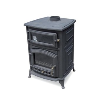 ΣΟΜΠΑ AGORASTOS ΣΜΣ 200 ΞΥΛΟΥ ΜΑΝΤΕΜΕΝΙΑ ΜΕ ΦΟΥΡΝΟ 13.5kW ΜΑΥΡΗ (12022)