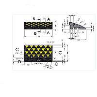 DOORADO - ΡΑΜΠΑ ΠΕΖΟΔΡΟΜΙΩΝ ΑΠΟ ΕΛΑΣΤΙΚΟ ΥΨΟΣ 15cm (PARK-DH-UP-2Μ)