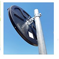 DOORADO - ΚΑΘΡΕΦΤΗΣ ΑΣΦΑΛΕΙΑΣ 45cm ΜΑΥΡΟΣ ΕΞΩΤΕΡΙΚΟΣ (PARK-EC-45-BLACK)