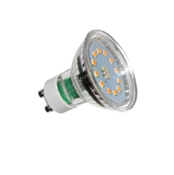 LED ΛΑΜΠΑ ADELEQ GU10 SMD ΓΥΑΛΙΝΗ 5W 230V 110° ΘΕΡΜΟ ΦΩΣ 3000Κ (13-40500)