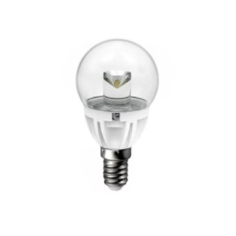 LED ΛΑΜΠΑ ADELEQ ΣΦΑΙΡΙΚΗ ΚΕΡΑΜΙΚΗ ΔΙΑΦΑΝΗ E14 3W 230V ΘΕΡΜΟ ΦΩΣ 2800Κ (13-1413100)