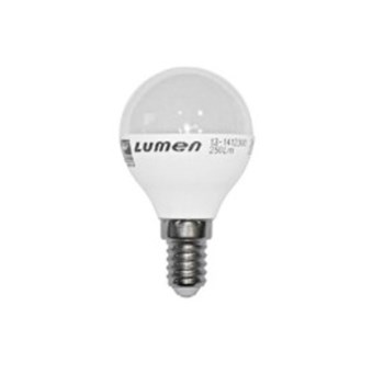 LED ΛΑΜΠΑ ADELEQ ΣΦΑΙΡΙΚΗ Ε14 3W 230V ΘΕΡΜΟ ΦΩΣ 3000Κ (13-1412300)