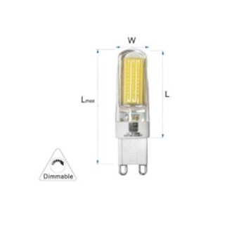 LED ΛΑΜΠΑ ADELEQ G9 2,5W 230VAC COB ΚΕΡΑΜΙΚΗ ΒΑΣΗ ΝΤΙΜΑΡΙΖΟΜΜΕΝΗ ΨΥΧΡΟ ΦΩΣ 6200Κ (13-912509)