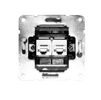 ΜΗΧΑΝΙΣΜΟΣ ΠΡΙΖΑΣ ADELEQ DATA ΔΙΠΛΗ RJ45+RJ45 CAT6 (15-020)