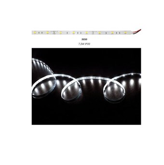 ADELEQ - ΤΑΙΝΙΑ LED 12VDC 7,2W/m 30LED/m 5050 ΛΕΥΚΗ ΑΥΤΟΚΟΛΛΗΤΗ IP20 ΛΕΥΚΟ ΦΩΣ (5m) (30-341221)