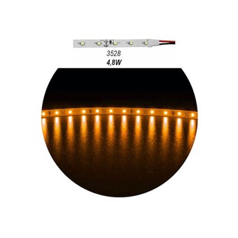 ADELEQ - ΤΑΙΝΙΑ LED 12VDC 4,8W/m 60LED/m ΛΕΥΚΗ 3528 ΠΟΡΤΟΚΑΛΙ ΦΩΣ (30-3411203)