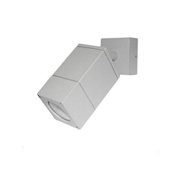 ADELEQ - ΣΠΟΤ ΕΞΩΤΕΡΙΚΟΥ ΧΩΡΟΥ ΑΛΟΥΜΙΝΙΟΥ ΕΠΙΤΟΙΧΟ ΜΟΝΗΣ ΚΑΤΕΥΘΥΝΣΗΣ ΓΚΡΙ 65x65 GU10 (3-916116)