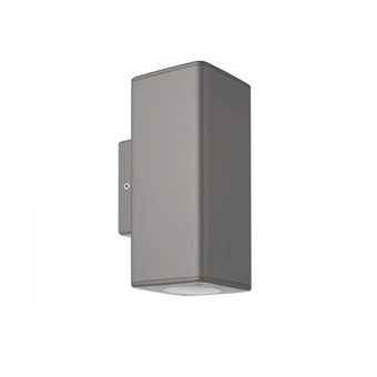 ADELEQ - ΣΠΟΤ ΕΞΩΤΕΡΙΚΟΥ ΧΩΡΟΥ ΠΛΑΣΤΙΚΟ ΕΠΙΤΟΙΧΟ ΔΙΠΛΗΣ ΚΑΤΕΥΘΥΝΣΗΣ ΓΚΡΙ 90x90 GU10 (3-0900216)