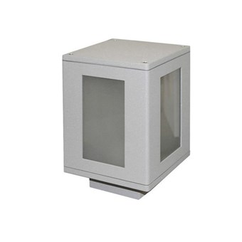 ADELEQ - ΦΑΝΑΡΑΚΙ ΚΗΠΟΥ ΑΛΟΥΜΙΝΙΟΥ ΓΚΡΙ 22cm 15x15cm Ε27 (9-7273206)