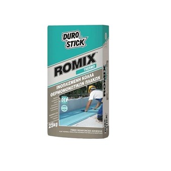 DUROSTICK ROMIX THERMO ΙΝΟΠΛΙΣΜΕΝΗ ΚΟΛΛΑ ΘΕΡΜΟΜΟΝΩΤΙΚΩΝ ΠΛΑΚΩΝ ΓΙΑ ΤΟΙΧΟΥΣ & ΤΑΡΑΤΣΕΣ 25kg (ΚΠΡΘ25) DUROSTICK ROMIX THERMO ΙΝΟΠΛΙΣΜΕΝΗ ΚΟΛΛΑ ΘΕΡΜΟΜΟΝΩΤΙΚΩΝ ΠΛΑΚΩΝ ΓΙΑ ΤΟΙΧΟΥΣ & ΤΑΡΑΤΣΕΣ 25kg (ΚΠΡΘ25)