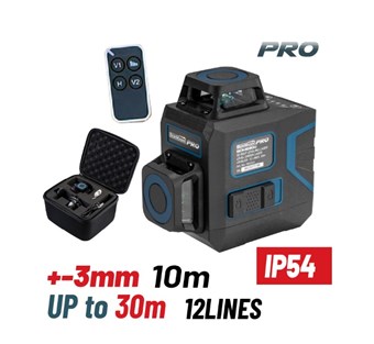 BORMANN - BDM6900 ΑΛΦΑΔΙ ΑΥΤΟΡΥΘΜΙΖΟΜΕΝΟ ΓΡΑΜΜΙΚΟ ΛΕΙΖΕΡ ΠΡΑΣΙΝΗΣ ΔΕΣΜΗΣ 3x360° 12 ΓΡΑΜΜΕΣ 30m (062264)