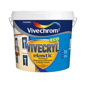 VIVECHROM - VIVECRYL ELASTIC ECO / ΛΕΥΚΟ ΕΛΑΣΤΟΜΕΡΕΣ ΜΟΝΩΤΙΚΟ & ΧΡΩΜΑ ΤΟΙΧΩΝ