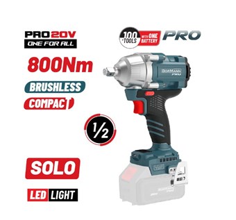 BORMANN - BBP5385 ΜΠΟΥΛΟΝΟΚΛΕΙΔΟ ΜΠΑΤΑΡΙΑΣ 20V Li-Ion 800Nm 0-1400/1900/2400rpm SOLO (082187)